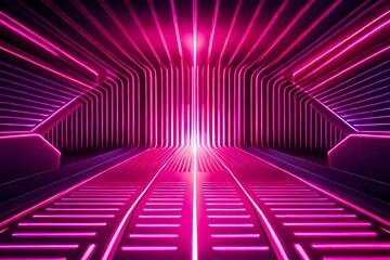 abstract purple tunnel type, background , background of the stage of modern ram and modeling 