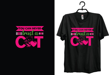 Cat Svg t-shirt design Funny Gift item for Cat Lover People. Typography, Custom, Vintage, And Vector T-shirt Design.