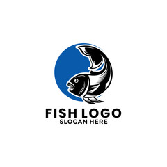 Fish Logo vector, Fishing logo, fish shop logo design template
