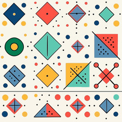 Geometric abstract seamless pattern vector