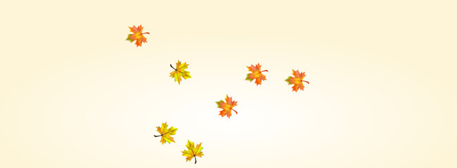 Golden Leaves Background Beige Vector. Floral November Illustration. Brown Decor Leaf. Celebrate Foliage Card.