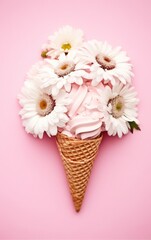 Pink floral background