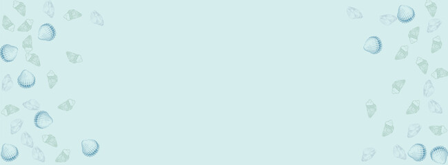 Ultramarine Starfish Background Gray Vector. Shellfish Exotic Pattern. Marine Design. Navy Scallop Creature Graphic.