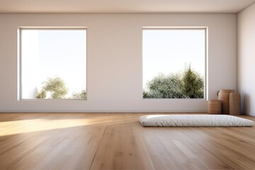 Fototapeta premium Empty light room interior