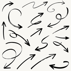 Arrows vector collection for business plan and education