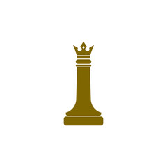 Chess icon isolated on transparent background