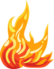 Burning Fire Illustration
