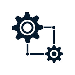 Application setting concept. Vector icon isolated on white background.