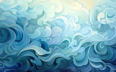 Fototapeta na wymiar Abstract background with waves