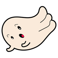 Halloween Ghost Illustration
