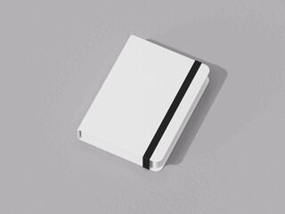 Aesthetic White Note Book Photo Product V1