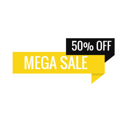 Mega sale label