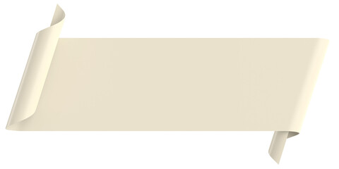 Header label. Title label. 3D illustration.