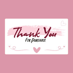 Thank You card for ecommerce.