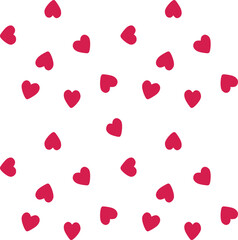 seamless background with hearts