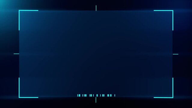 Futuristic HUD video frame Digital technology plexus lines background. Technology HUD template. Frame HUD element. HUD viewfinder Interference. Hologram VHS Noise Background In Hi Future Frame. 4K
