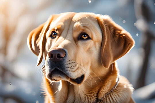 Labrador Retriever dog Generative AI