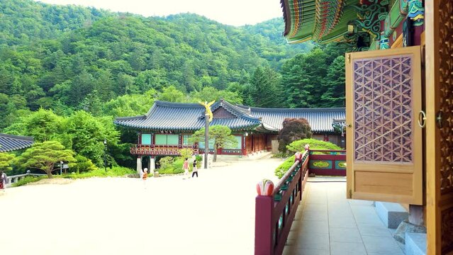오대산 상원사의 전경