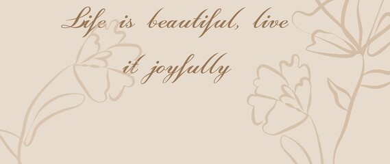 Quotes Vector Illustrations Graphics Flowers Floral Designs Beautiful Vintage Style Graphics