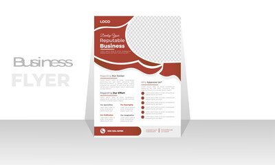 Modern Stylish Business Flyer Design Template. 