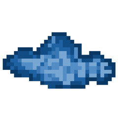 Cloud of pixel art