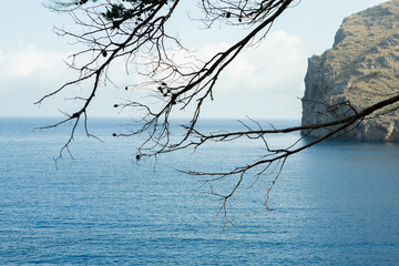 Beautiful beach with turquoise water on the island of Mallorca, Spain