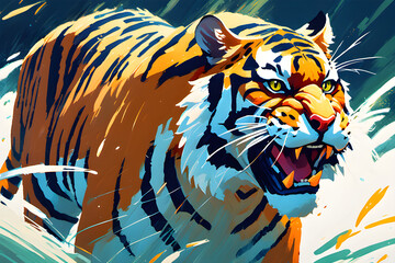 roaring tiger.
generative ai