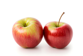 Fototapeta na wymiar two apples isolated on white background 