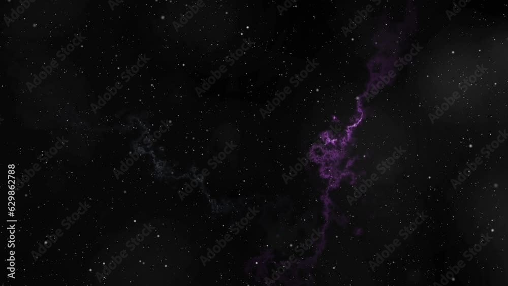 Wall mural 4k video space nebula loop background moving stars space background nebula. clouds star field outer 