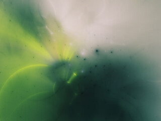 green abstract fractal background 3d rendering illustration
