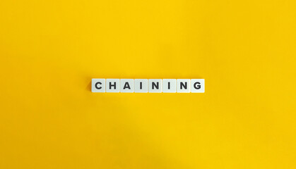 Chaining Term on Block Letter Tiles.