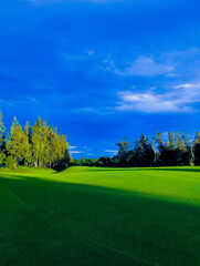 golf course with sky