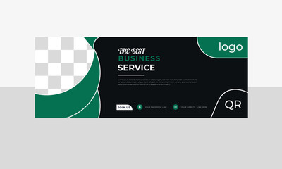 Professional Facebook Cover or web Banner Design Template. 