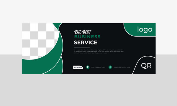 Professional Facebook Cover or web Banner Design Template. 