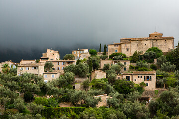 Obraz premium the picturesque Spanish-style village of Deia in Mallorca