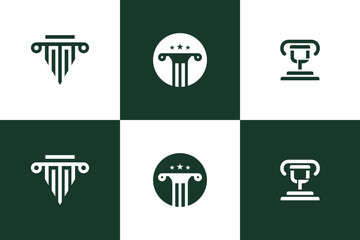 Lawyer logo design element collection for your business