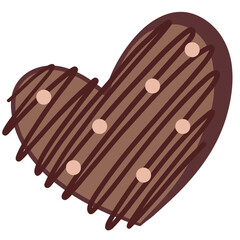 Heart Chocolate Cookies Valentine Sprinkle Decorate