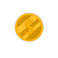 coin dollar money vector illustration isolated on white background
