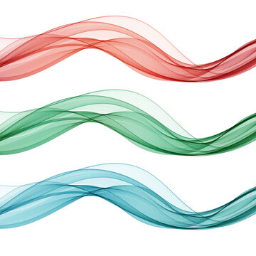 Set of colored waves. Wave pattern. Design element. eps 10 © Maksym