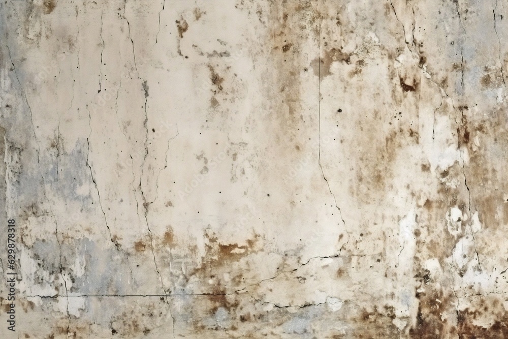 Poster Generative AI : Cement wall background. Texture placed over an object to create a grunge effect for your design.