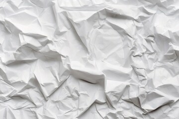 Obraz premium Generative AI : Recycled crumpled white paper texture or paper background for design with copy space for text or image