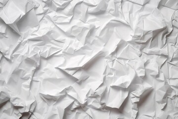 Generative AI : Clean white paper, wrinkled, abstract background.