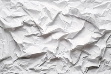 Generative AI : Clean white paper, wrinkled, abstract background.