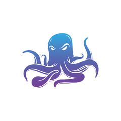 Octopus mascot logo design element for your business