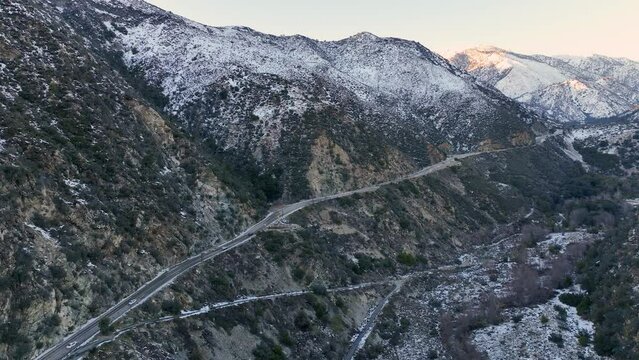 road on the mountain CA Mt. Baldy Wilderness Preserve