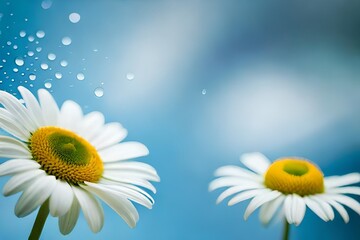 daisy flower generating by AI technology