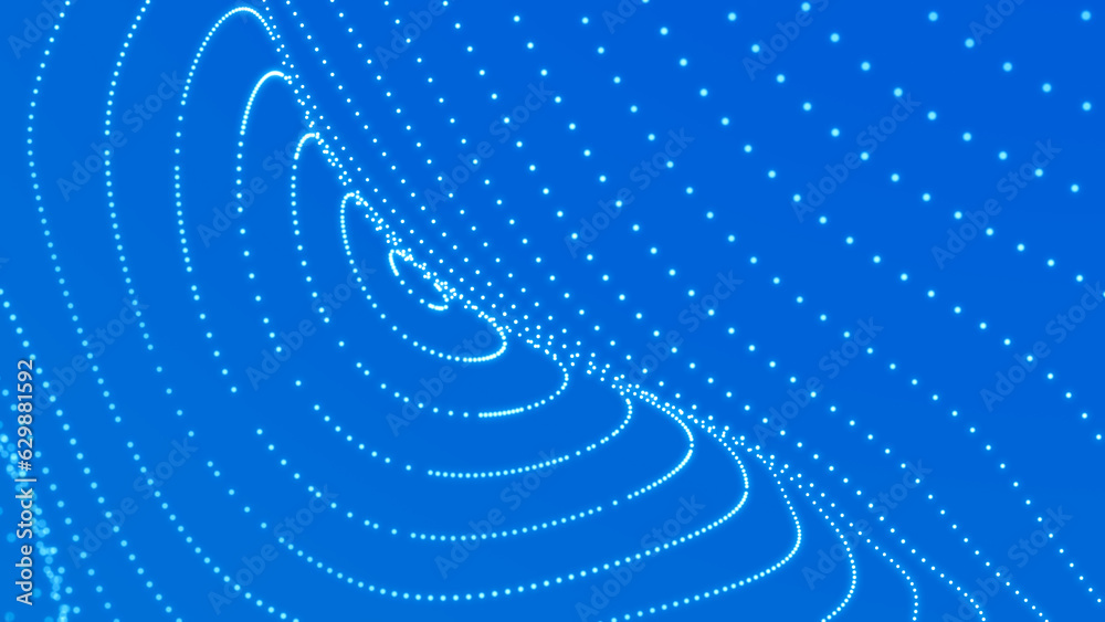 Poster digital technology background. big data visualization. technology and science. 3d rendering.