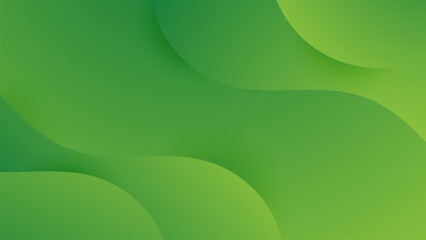 Abstract green background with fluid shapes composition. Vector illustration