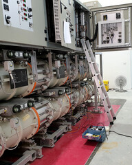 115kV Gas Insulated Substation: Apply test voltage from the tester for electrical measurement of Potential transformer loop testing