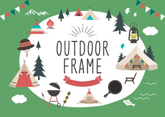 アウトドアキャンプフレーム